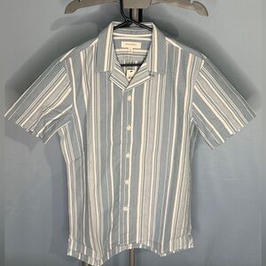Banana Republic Light Blue and White Striped Shirt